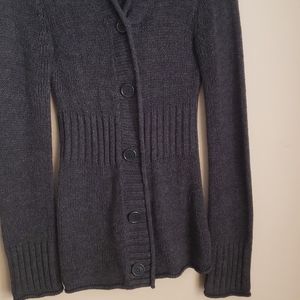 Hooded button-up Cardigan